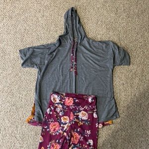 💛 Matilda Jane Gray floral Hoodie 💛